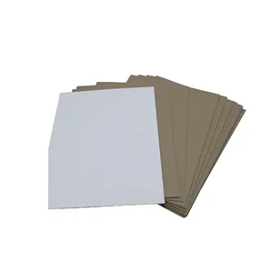 批发白色涂层双面灰色纸板纸板，带灰色100% 木浆背面越南