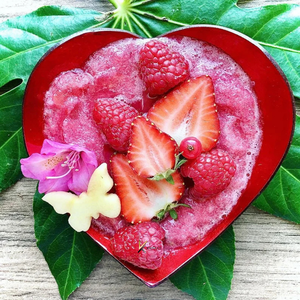 Tazón de Coco en Forma de Corazón Rojo, Diseño Romántico Pulido, Hecho a Mano, Duradero, No Tóxico, Ecológico, para Servir Alimentos, Regalos de Boda - Product Image 3