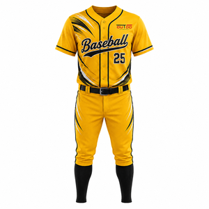 Baseball Uniform Custom Team Jersey And Pants Breathable Moisture Wicking Lightweight Athletic Sportswear For Professional <b>Train</b> - Product Image 1