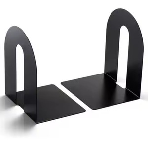 Minimal Metal <b>Bookends</b> Strong Book Holder Non Slip Book Stopper Office Desk Shelf Organizer Workspace Use - Product Image 4