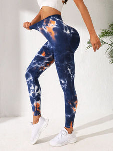 Leggings Deportivos con Estampado Tie Dye, Compresión, Cintura Alta, Pantalones de Yoga Sin Costuras para Mujer 2026 - Product Image 4