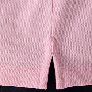 Polo de Algodón de Manga Corta Rosa para Hombre, Tejido, Color Sólido, Transpirable, Corte Regular - Product Image 6