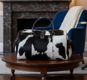 Bolsa de Viaje de Cuero Genuino, Estilo Vintage, con Cierre, Ligera, Portátil, de Gran Capacidad (36-55L) - Product Image 2