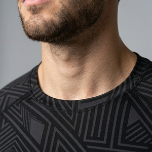 Custom <b>Men</b> Compression Fitness Tee Half Sleeve High <b>Stretch</b> Athletic Gym Sportswear Performance Wear Sporty Blank Jersey - Product Image 3