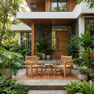 Silla de Jardín de Teca Jepara, Resistente y Sólida, Calidad de Exportación, Muebles de Exterior para Hostelería, Asientos para Piscina - Product Image 6