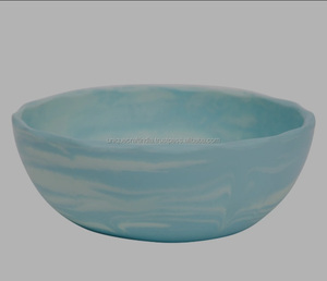 Juego de cuencos de resina hechos a mano de primera calidad con cuchara, vajilla elegante de superficie mate para servir comidas elegantes y duraderas en la cocina - Product Image 3