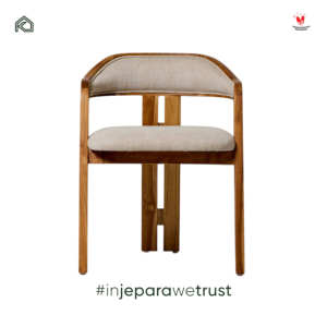 Syailendra Premium Cozy Upholstered Teak Wood Cushioned <b>Dining</b> <b>Chair</b> Armchair for Fine <b>Dining</b> Bistro Resort Jepara Indonesia - Product Image 2