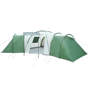 Carpa de Camping Familiar Tipo Domo Impermeable Verde para 12 Personas - Product Image 4