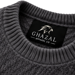 Suéter de Punto Texturizado de Lana/Poliéster para Otoño, Cuello Redondo, Manga Larga, Puños y Dobladillo Acanalados, Estilo Casual Urbano, Venta al por Mayor, Ropa Personalizada - Product Image 3