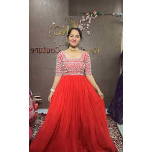 Vestido de fiesta de diseñador Diamond Handwork con vestidos de graduación elegantes Dupatta - Product Image 5