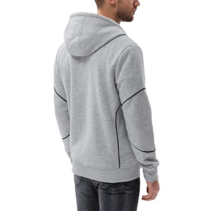 เสื้อมีฮู้ดซิปขนแกะโอเวอร์ไซส์แบบลำลองกำหนดเองสีทึบฤดูหนาว - Product Image 2
