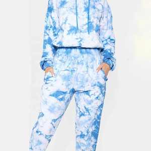 ชุดวอร์มลายพรางแบบสั่งทำพิเศษ ผ้าฝ้าย 100% ชุดวอร์มขาบาน เสื้อฮู้ดมีซิปและกางเกงวอร์ม ชุดเซ็ตสำหรับผู้หญิง - Product Image 2