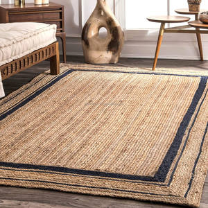 Handwoven Portable Natural <b>Jute</b> <b>Rug</b> Eco-Friendly Indian Handmade Wholesale Bradded <b>Jute</b> <b>Rug</b> Beautiful New <b>Jute</b> <b>Rugs</b> Carpets - Product Image 5