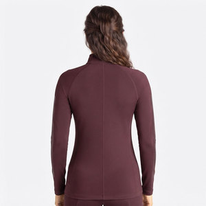 Cozy Girl <b>Aesthetic</b> Base Layer Shirt Breathable Thermal Insulation Weave Polyester Spandex Stretchable Material Horse Riding <b>Top</b> - Product Image 2