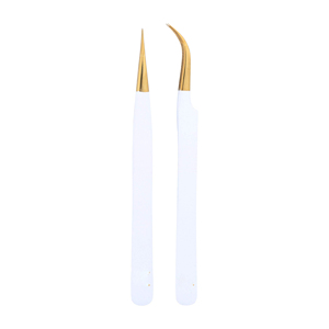Accessoire de précision pour cils, idéal pour les soins et la pose de faux cils. Pince à épiler professionnelle pour salons de maquillage, pour l'application et le coiffage des cils. - Product Image 2