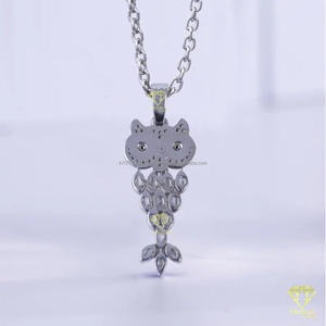 Pendentif artisanal en forme d'oiseau avec design de bijoux hip-hop de luxe et finition de haute qualité - Product Image 3