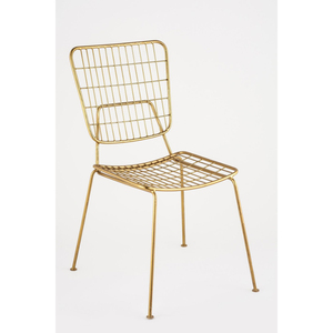 Chaises de salle à manger industrielles en métal noir, lot de 2, empilables, dossier grillagé, pour extérieur, villas, appartements - Product Image 2