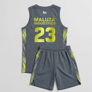 Uniforme de Baloncesto Transpirable Personalizado, Conjunto de Camiseta y Pantalones Cortos de Secado Rápido para Entrenamiento, MALUZA INDUSTRIES, Ropa Deportiva Profesional para Equipos Elite - Product Image 3