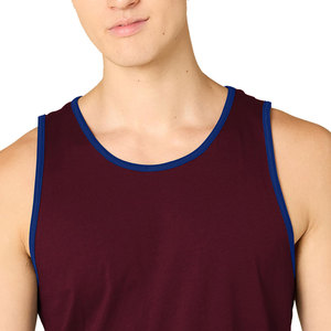 Camiseta sin Mangas para Hombre, Informal, de Color Sólido, Ligera y Transpirable, Mezcla de Poliéster/Algodón, Precio Económico al por Mayor - Product Image 3