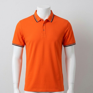 Polo homme en coton lourd de qualité supérieure, anti-boulochage, respirant, en maille piquée, avec logo brodé personnalisé, manches courtes. - Product Image 3