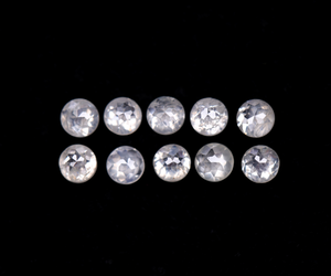 Nuevos diamantes naturales de corte rosa de 2.3-3.0 mm, color lechoso, corte excelente, diamantes redondos sueltos de corte rosa para joyería personalizada. - Product Image 1