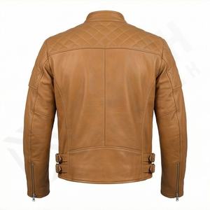 Veste de moto en cuir pour homme NAI-0488A, style biker, vente en gros, vêtements de moto, couleur personnalisée - Product Image 2