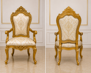 Imperial Baroque Inspired Teak Wood Dining Furniture Set Classic Golden Dining <b>Table</b> & Chair Buy Premium Dining Suite For Home - Product Image 2