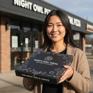 Custom Printed <b>Pizza</b> <b>Box</b> Personalized Food Packaging <b>Box</b> for Takeaway Delivery and Fast Food Restaurant Packaging - Product Image 2