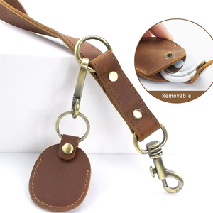 Heavy Duty German Shepherd Walking <b>Training</b> Usage Best Quality Leather Dog Leash Handsfree Adjustable Waist Leather Dog Leash - Product Image 4
