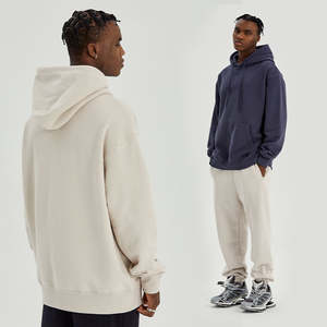 "Sudaderas con capucha de lana de algodón de invierno para hombre-Chaquetas de jersey con diseño de estampado sólido y capucha-Venta al por mayor" - Product Image 4