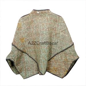 Vintage Women's 100% Cotton Kantha <b>Jacket</b> Handmade Indian Embroidered Bohemian Style Breathable Fashionable Floral <b>Pattern</b> - Product Image 6