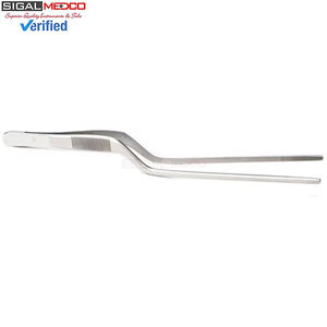 SIGAL MEDCO - Juego de 5 Pinzas de Cocina de Acero Inoxidable de Alta Calidad, Pinzas Largas Curvas y Puntiagudas, Utensilios para Cocinar y Asar a la Parrilla - Product Image 4