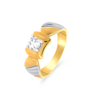 Shine Everyday <b>Men</b> Solitaire <b>Ring</b> Premium Yellow Gold Openwork Diamond Flower <b>Ring</b> Elegant Spiral Statement Cocktail <b>Ring</b> - Product Image 1