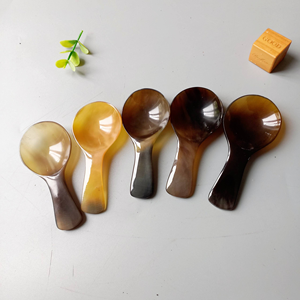 Cuchara de Cuerno de Búfalo Natural, Cuchara para Caviar - Product Image 3