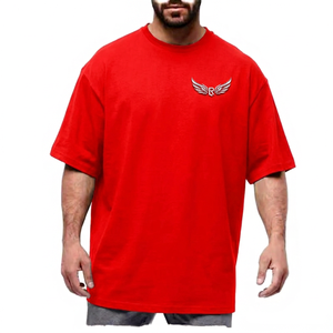 T-shirt en coton noir surdimensionné pour homme avec logo personnalisé, manches courtes, col rond, coupe décontractée, imprimé, design de lettres sur le devant - Product Image 3