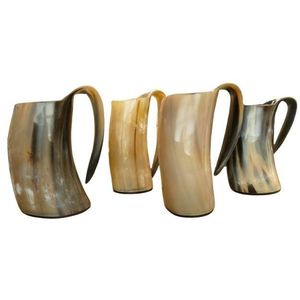 Meilleurs ensembles de tasses à café en corne de Viking, tasse à boire en corne de Viking avec base en bois, tasse à boire en corne de Viking à prix de gros - Product Image 1