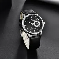 Montre Pagani Design PD-1654 pour homme, quartz, bracelet en cuir, étanche 100M, date automatique, style business, vente en gros OEM ODM personnalisée.