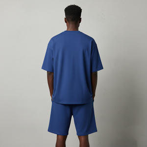 Conjunto Corto Personalizado para Hombre, 100% Algodón Ecológico, de Secado Rápido, Estampado, Color Sólido, Corte Regular, Cuello Redondo, Transpirable - Product Image 2