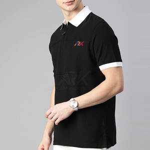 Camiseta Polo para Hombre de Marca Privada, Cómoda, de Color Sólido - Product Image 2