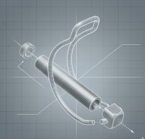 Pasador de Bloqueo con Resorte para Tuberías de Acero, Herraje Industrial Duradero para Aplicaciones de Exportación - Product Image 2