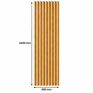 Panneau mural 3D en bois d'ingénierie rustique pour la décoration intérieure du salon, de la chambre, du bureau, murs d'accentuation, panneau mural flexible en bois - Product Image 2