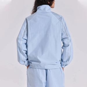 Survêtement coupe-vent à capuche personnalisé pour l'hiver, 100% nylon, léger, séchage rapide, respirant, impression de logo personnalisée, OEM - Product Image 3