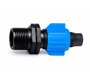 Conector de agua para jardín macho de 1/2 pulgada con rosca, de plástico virgen, diseño antiexpulsión para riego agrícola, fácil de usar. - Product Image 3
