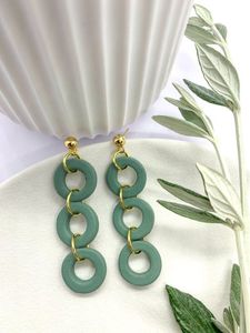 H a CRAFT ต่างหูแบบหนีบเรซิ่นสำหรับงานปาร์ตี้สำหรับผู้หญิง - Product Image 4
