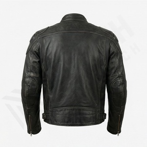 Veste de moto en cuir véritable pour homme de qualité supérieure, nouvelle arrivée, vestes de moto d'hiver, protections amovibles, personnalisables - Product Image 2
