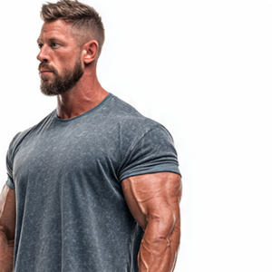 T-shirt de sport léger pour homme, tissu extensible respirant pour l'entraînement physique, la course à pied et le quotidien - Product Image 3