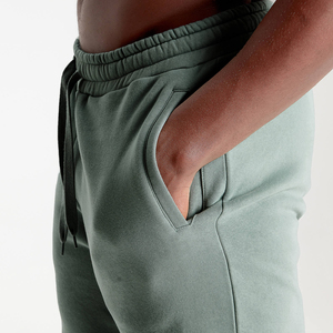 Streetwear Sweat Shorts 460 GSM Woolen 100% Cotton Soft Durable Relaxed Fit Elastic Waist <b>Drawstring</b> OEM Private Label - Product Image 5