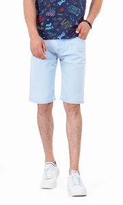 Pantalones cortos de mezclilla para hombre, personalizados, con cierre de cremallera, de corte holgado, estilo baggy, tipo Jorts, para skate, al por mayor, con lavado. - Product Image 2