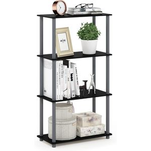 Garage Shelves 4-Tier Toolless Corner <b>Book</b> Shelf Open Storage for Living <b>Room</b> Home Office - Product Image 1