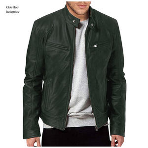 เสื้อแจ็คเก็ตหนังทรงสลิมฟิตสำหรับผู้ชาย รุ่นหรูหรา ไซส์ใหญ่ กันน้ำ สำหรับฤดูหนาว ดีไซน์ทันสมัย เสื้อแจ็คเก็ตหนังทรงสลิมสำหรับผู้ชาย - Product Image 1